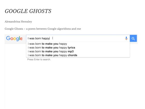 Google Ghosts